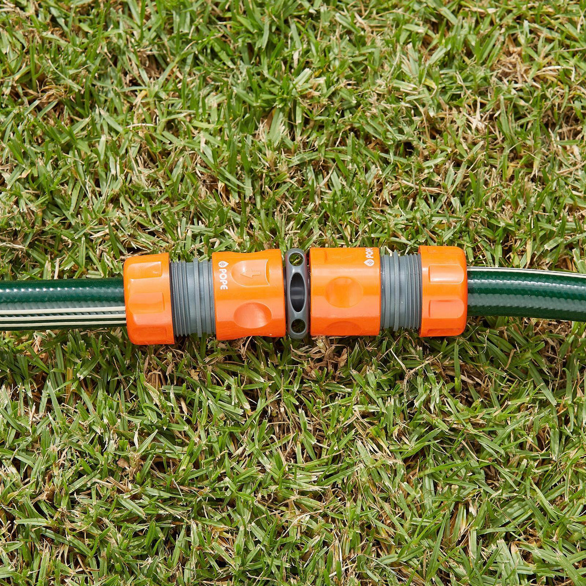Pope 18mm 2 Way Hose Coupler ABS Grey Outdoor