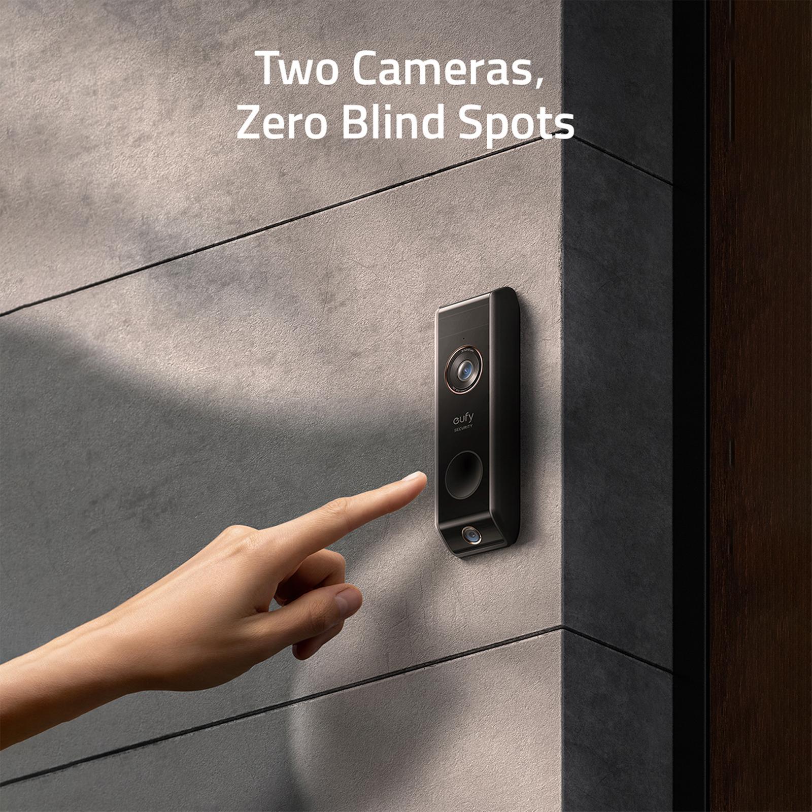 Eufy Dual Camera Video Doorbell Add On 2K HD Night Vision T8213G11