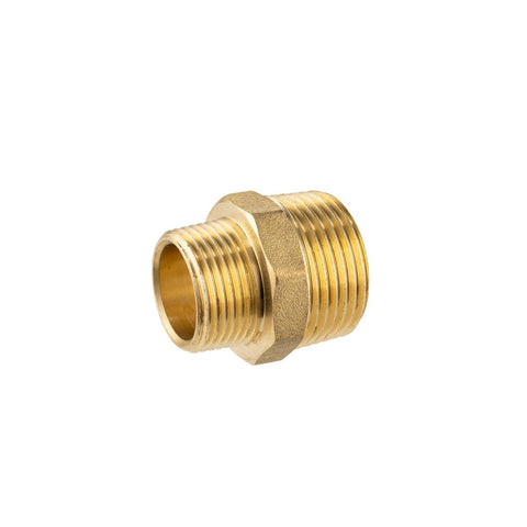 Brasshards Brass Threaded Hex Reducing Nipple 25 x 20mm - Lead-Free - Durable - SuperSaverAU - view 1