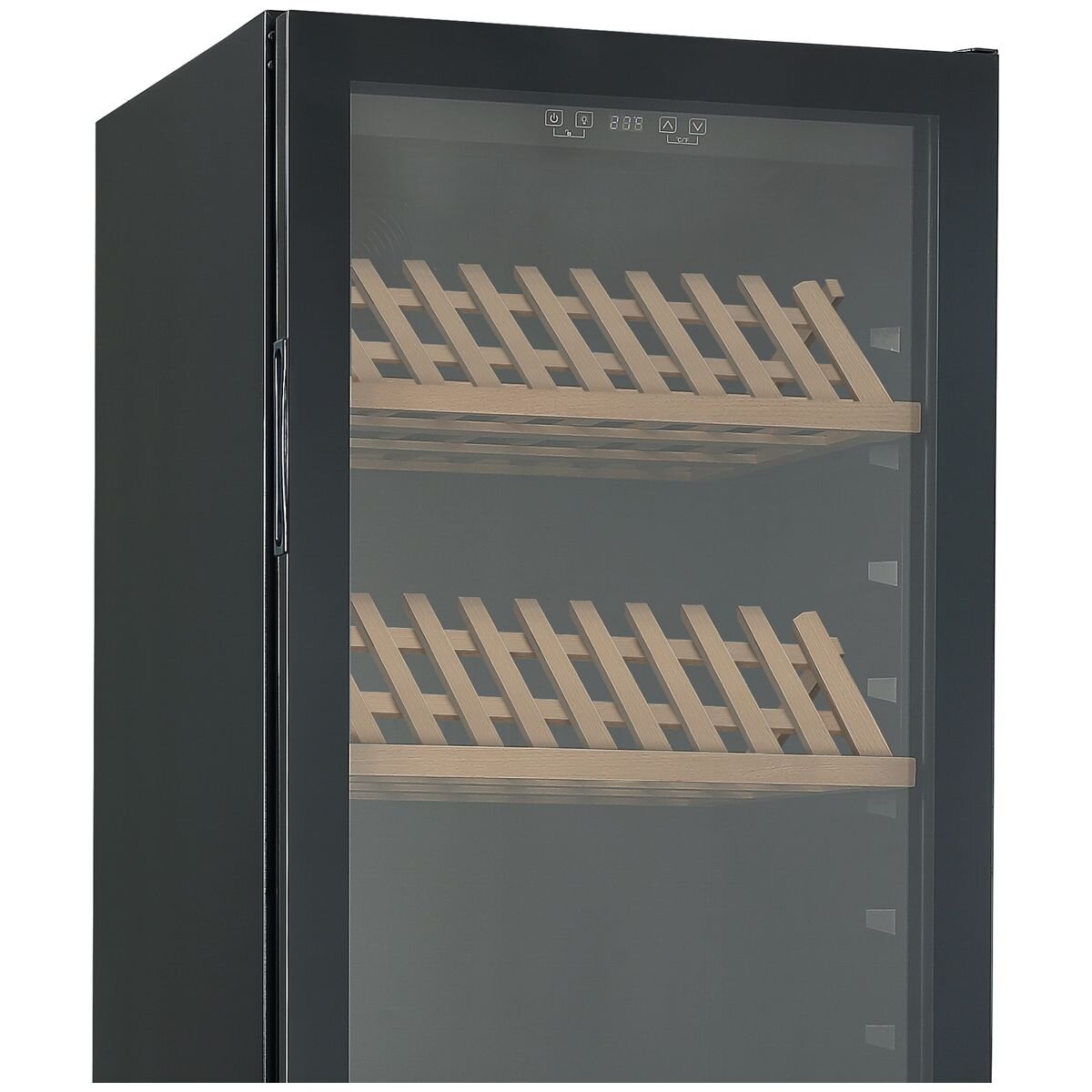 Cantina 116 Bottle Single Zone Wine Cabinet - Black - Display Shelves - CCWIS116B