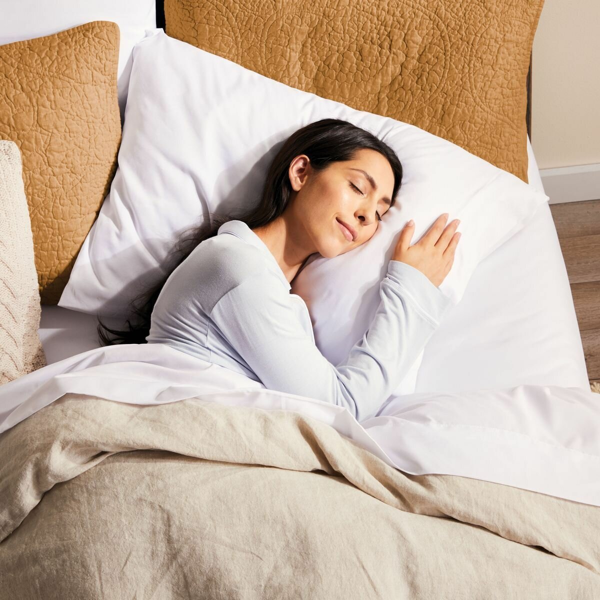 Sunbeam Sleep Perfect Quilted Single Electric Blanket - Antibacterial Treatment, Six Heat Settings - BLQ6421