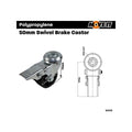 Move It Hole Swivel Castor - 50mm - Steel - Brake - SuperSaverAU - view 2
