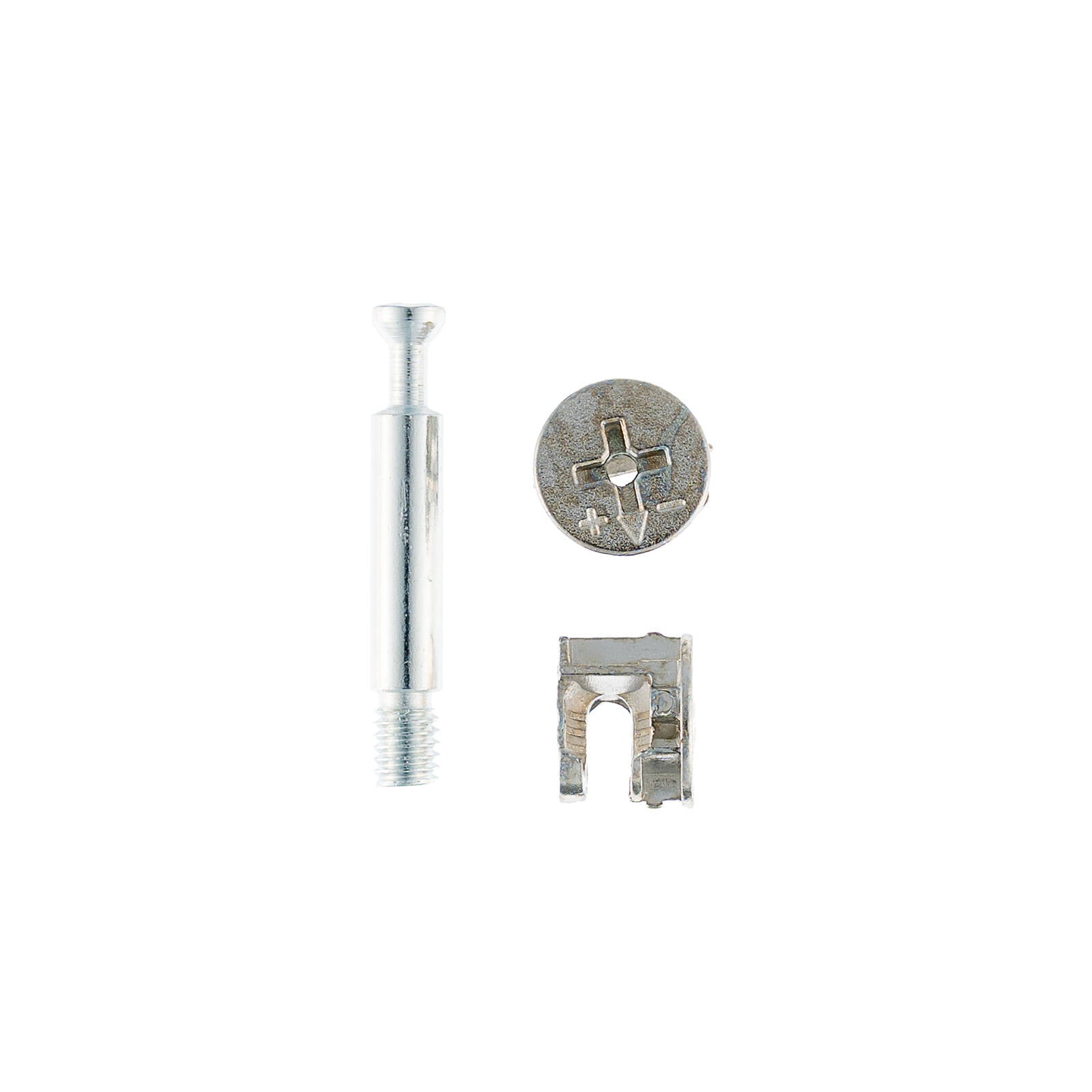 Taskmaster M6 x 40mm Connector Cam & Bolts - 20 Pack Nickel Plated