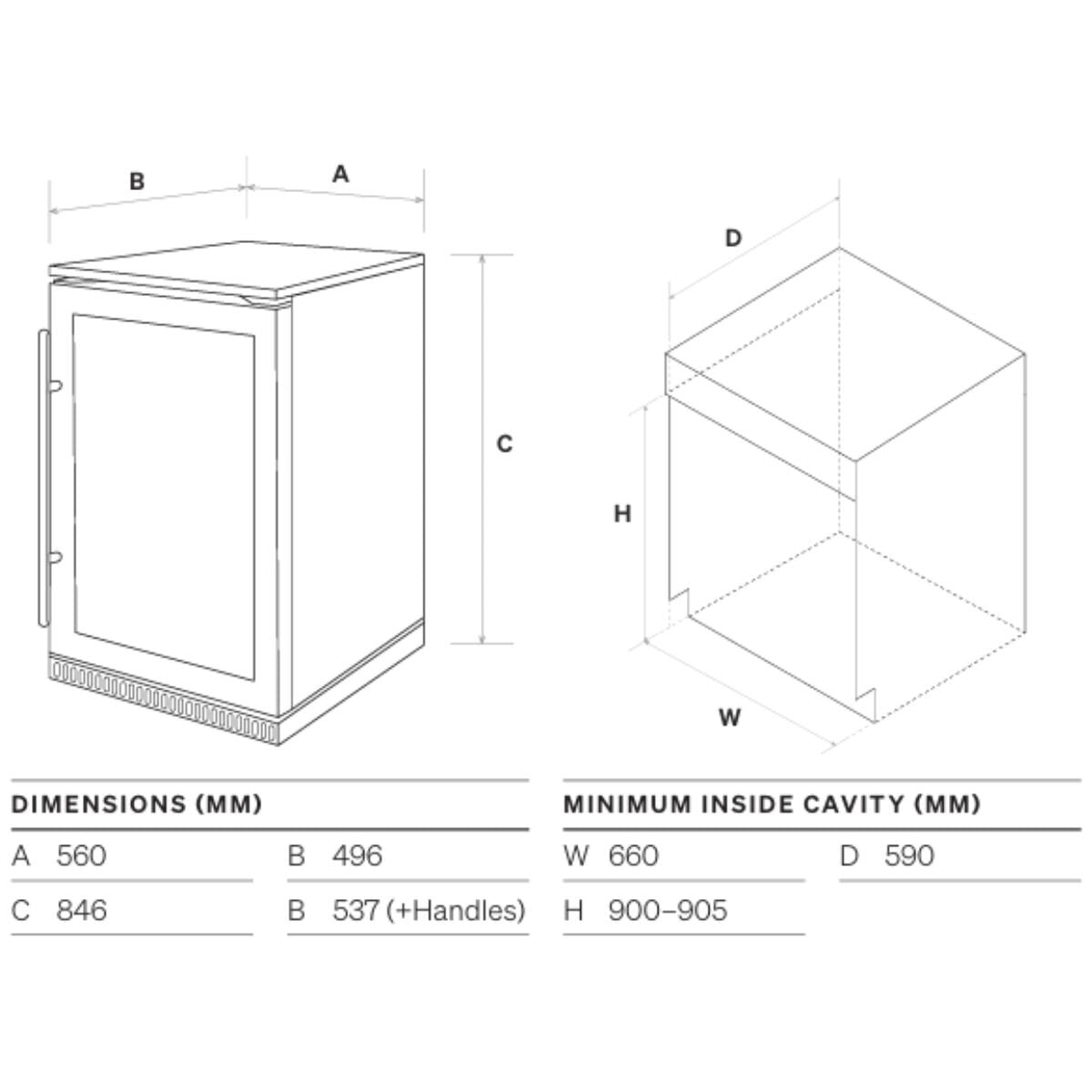 Omega 118L Outdoor Beverage Centre - Stainless Steel, Heated Triple Glazed Door, IPX4 Rated - OBF118