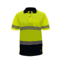 Citeco Yellow Hi Vis Short Sleeve Polo Medium - Reflective Tape - Breathable - SuperSaverAU - view 1