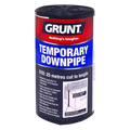 Grunt 90mm x 25m Black 100um Polythene Temporary Downpipe Roll