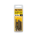 Pinnacle Hex Bolt and Nut - 5 x 40mm - Yellow Zinc - Hi Tensile - 10 Pack - SuperSaverAU - view 2