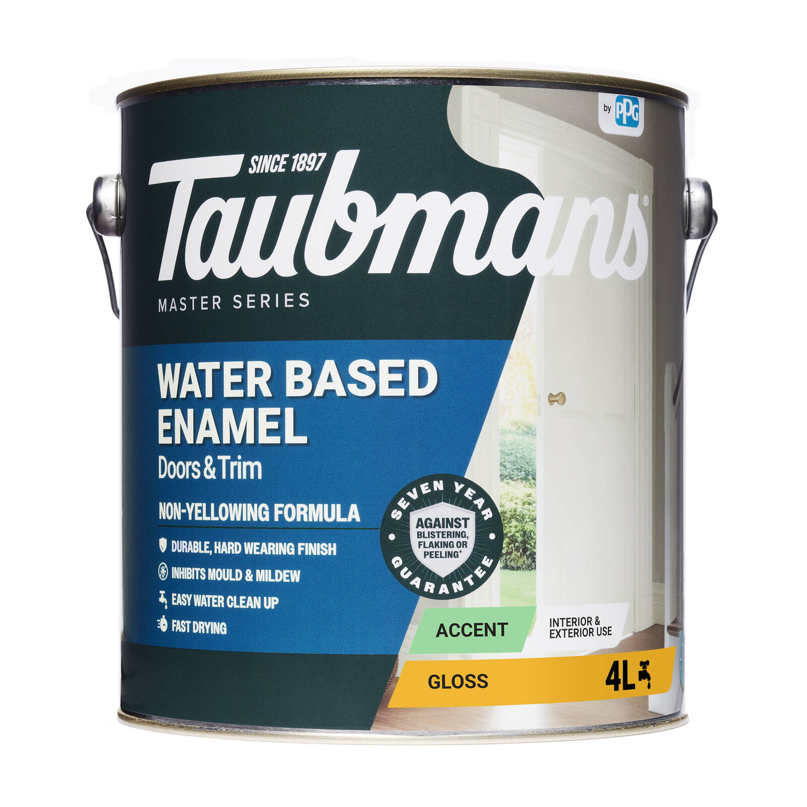 Taubmans 4L Accent Gloss Water Based Enamel Paint