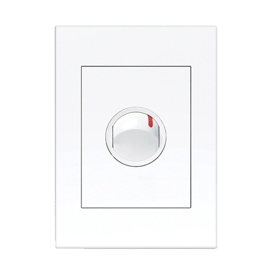 HPM Vivo 1 Gang Double Pole Wall Switch 240V 40A - White - Indoor Use - SuperSaverAU - view 1