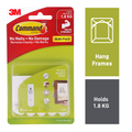 Command Small White Picture Hanging Strips 1.8kg - 8 Pack