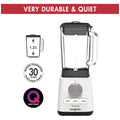 Magimix Power Blender 4 1.8L 1300W - White - Glass Jug - 5 Pre-Set Programmes - 11626AU