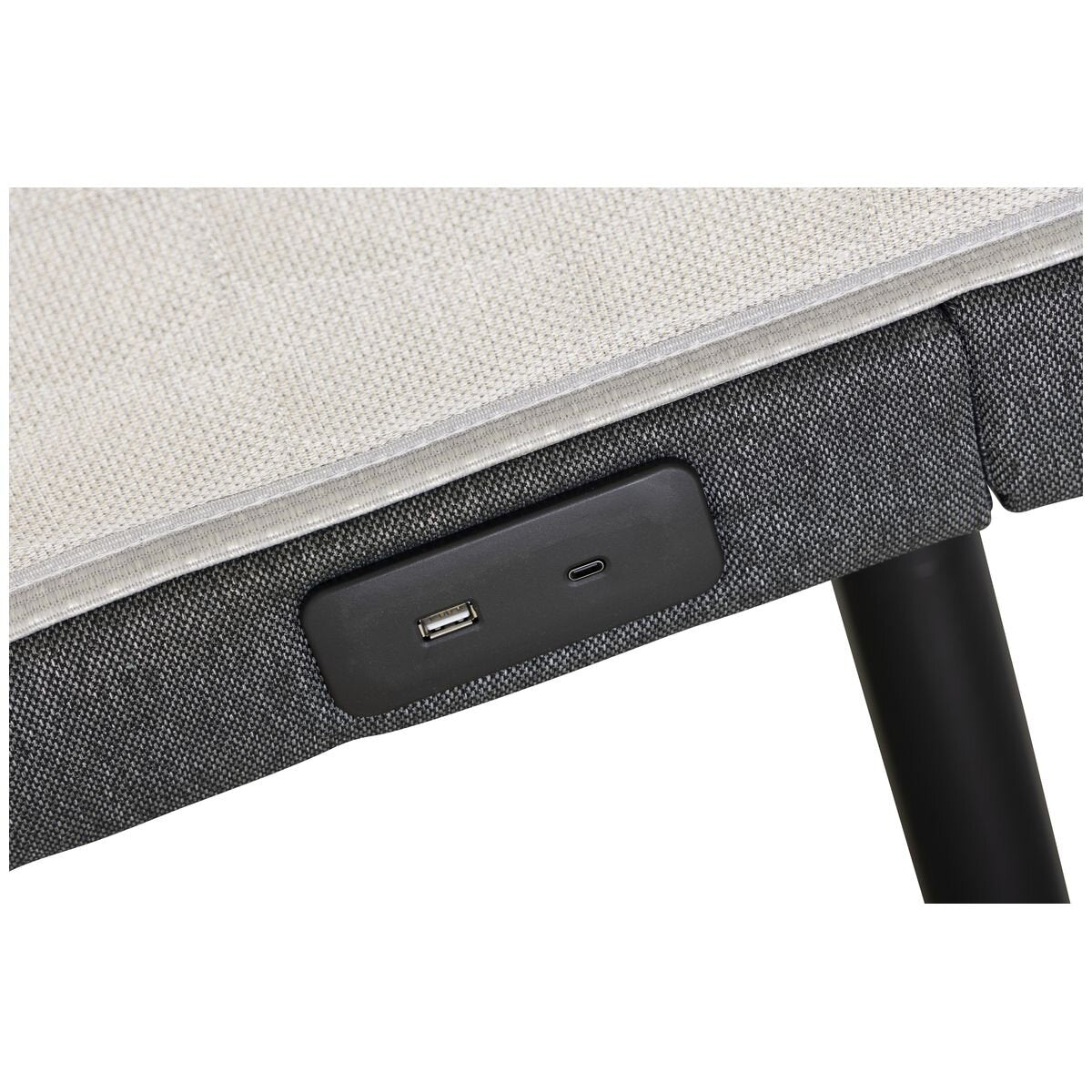 Sealy Ascent Adjustable Bed Base Queen - Dual Massage, Child Lock, SmartGUARD, Charcoal - ASC-ADJ-QUN