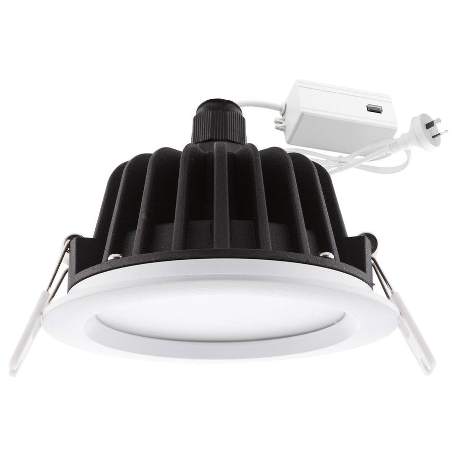 Deta 11W Tri Colour Dimmable LED Downlight 92mm - IP65 - Adjustable Brightness - SuperSaverAU - view 1