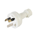 Deta 10A White Plug Top - PVC - 3 Pin - Flexible Cord Compatibility - SuperSaverAU - view 1