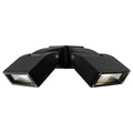 Brilliant Nighthawk 24W Twin LED Flood Light Weather-Resistant Outdoor Black 20853/06