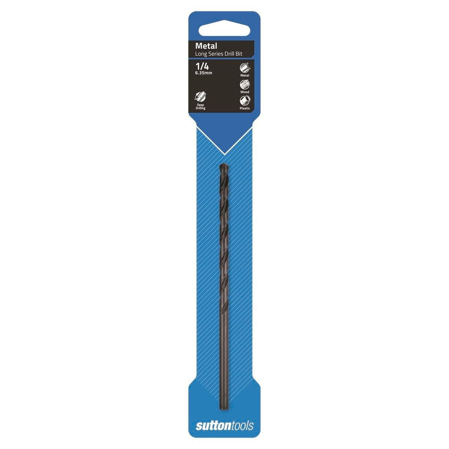 Sutton Tools 1/4 Long Series Jobber Drill Bit M2 HSS Blue Finish - SuperSaverAU - view 1
