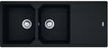 Franke Fragranite Double Bowl Topmount Sink - Matte Black, Left or Right Drainer, 2 x 30L Bowls - UBG621MB