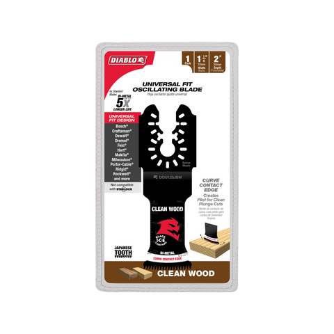 Diablo Multi Tool Blade Clean Wood 50mm x 32mm Universal - Ultra-Hardened Edge - Precision Cuts - SuperSaverAU - view 1