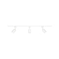 Brilliant Naj 3 Light Track Spotlight Kit - 1m - White - Adjustable - SuperSaverAU - view 1