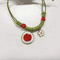 Ceramic Beaded Braided Rope Bracelet for Women with High Heel Charm - view 5