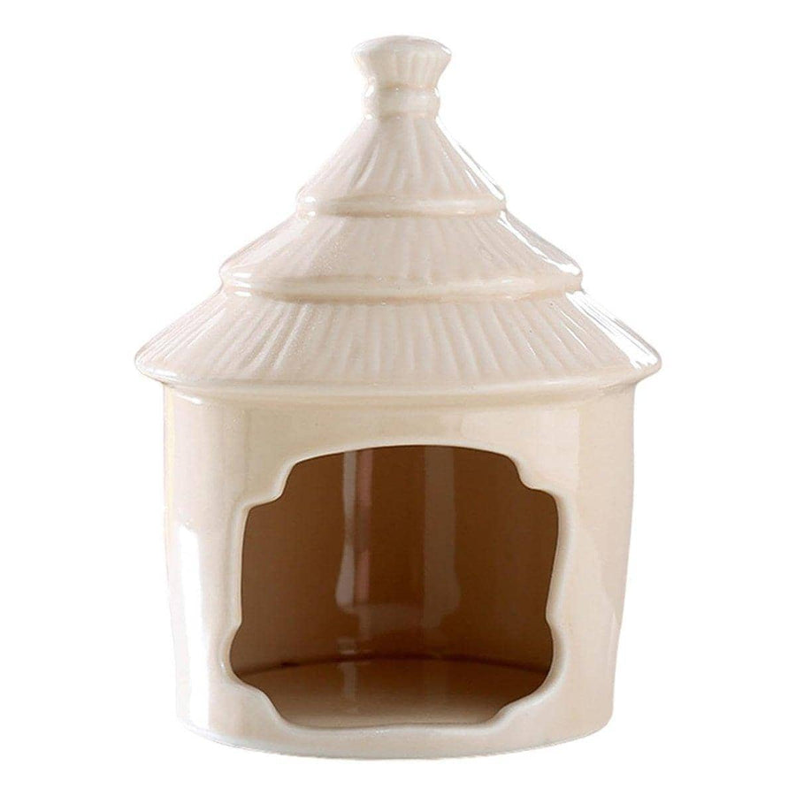 Ceramic Hamster Sleeping Nest and Cooling House - Beige
