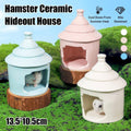 Ceramic Hamster Sleeping Nest and Cooling House - Blue - view 2