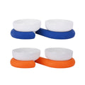 Ceramic Pet Bowl Set with Non Slip Silicone Base for Cats and Small Dogs - Blue - view 3