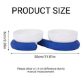 Ceramic Pet Bowl Set with Non Slip Silicone Base for Cats and Small Dogs - Blue - view 4