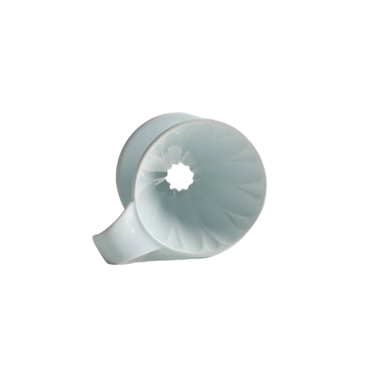 Ceramic Pour Over Coffee Dripper, Reusable and Heat Resistant - Size S, 13 x 8.5 x 8 cm