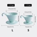 Ceramic Pour Over Coffee Dripper, Reusable and Heat Resistant - Size S, 13 x 8.5 x 8 cm - view 4