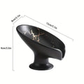 Ceramic Self-Draining Soap Dish with Marble Pattern - Green - view 4