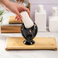 Ceramic Self-Draining Soap Dish with Marble Pattern - White - view 5