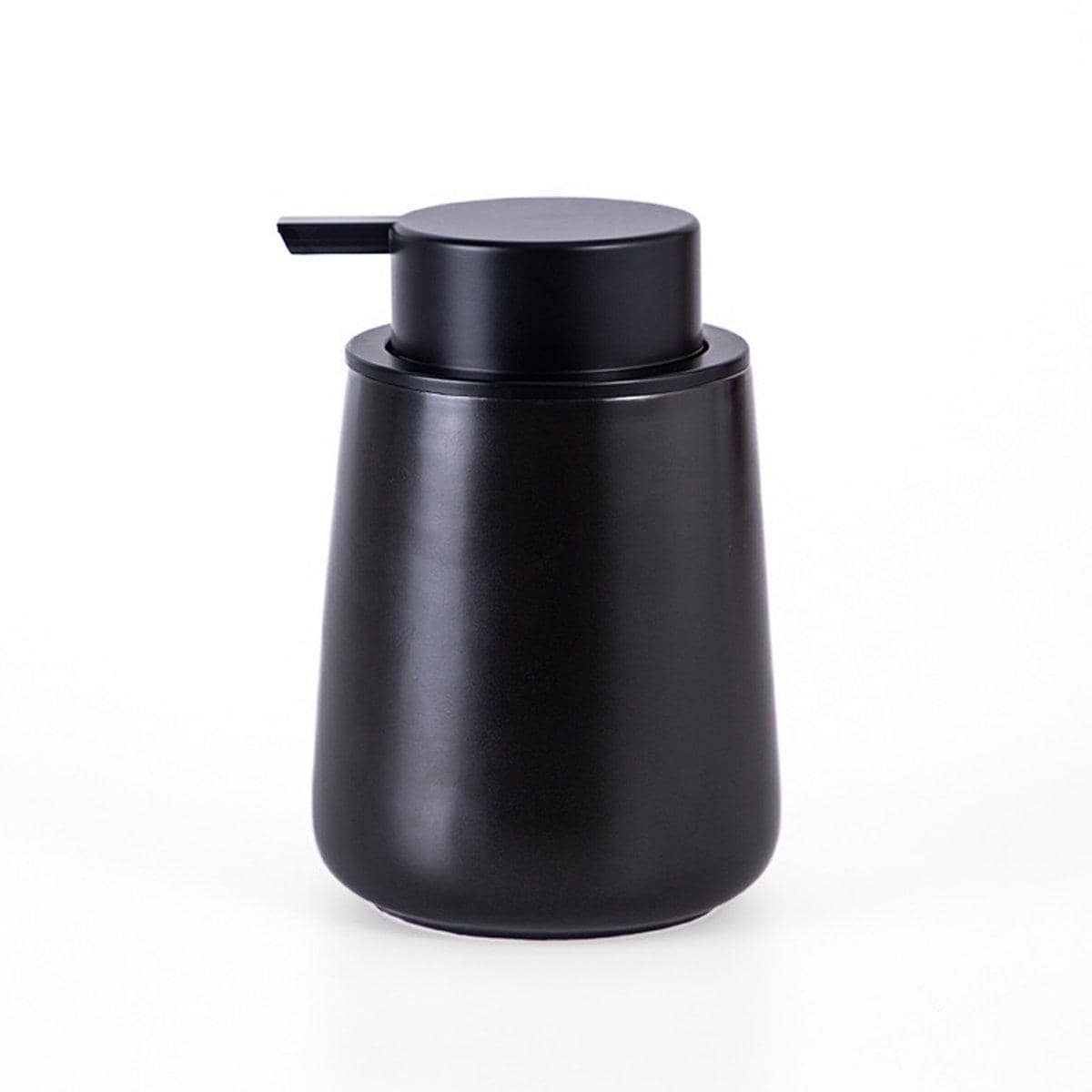 Ceramic Soap Dispenser with Lotion Pump, 400 ml - Black
