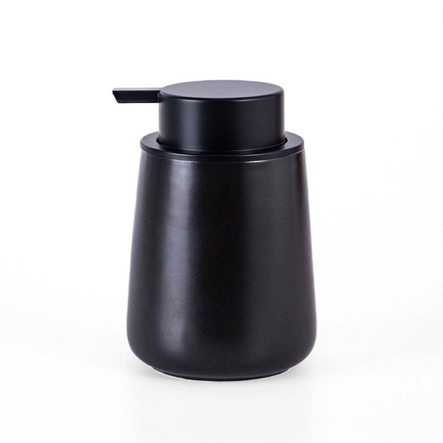 Ceramic Soap Dispenser with Lotion Pump, 400 ml - Black