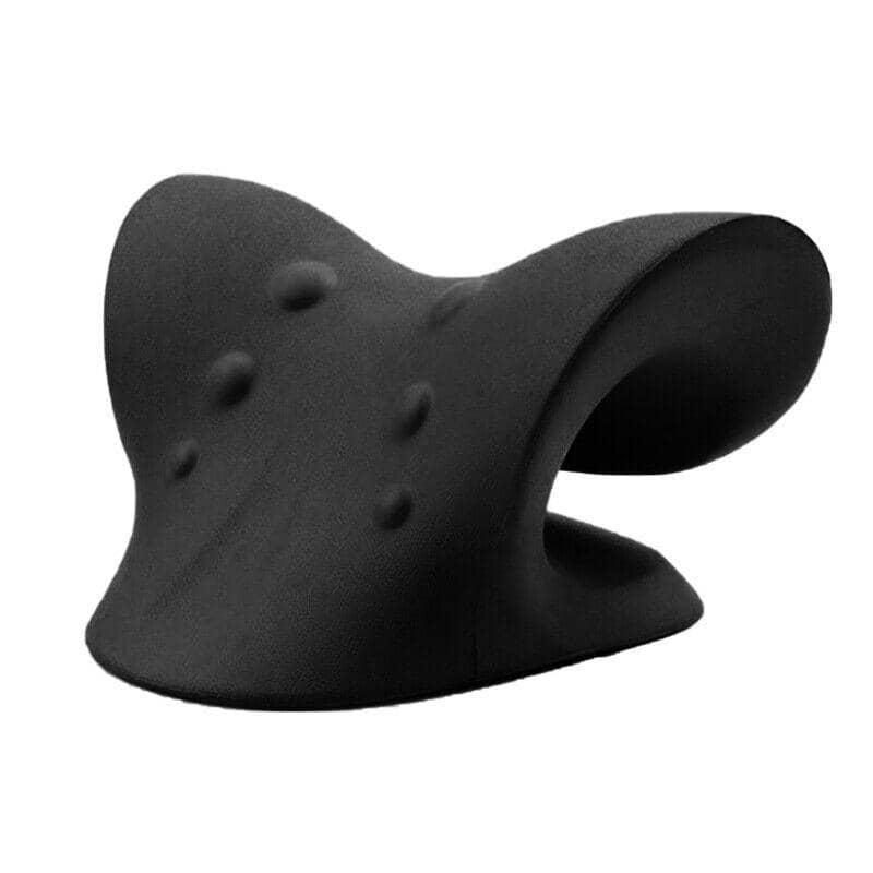 Cervical Traction Neck Support Pillow - Black