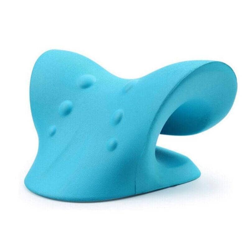 Cervical Traction Neck Support Pillow - Light Blue