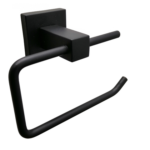 Barelli Piazza Matte Black Toilet Roll Holder - 1 Piece - 90mm x 145mm - SuperSaverAU - view 1