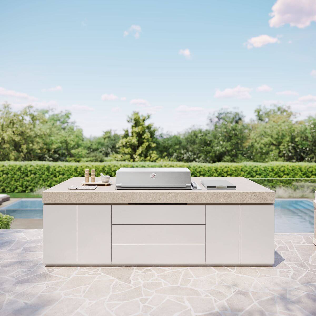 Beefeater ProLine 6 Burner Built-In Gas BBQ with Hood - 316 Marine Grade Stainless Steel - BSH158SB