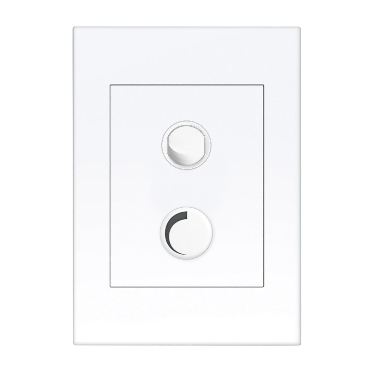 HPM Vivo 250W Trailing Edge Controller Dimmer - 250VA - White - Easy Grip - SuperSaverAU - view 1