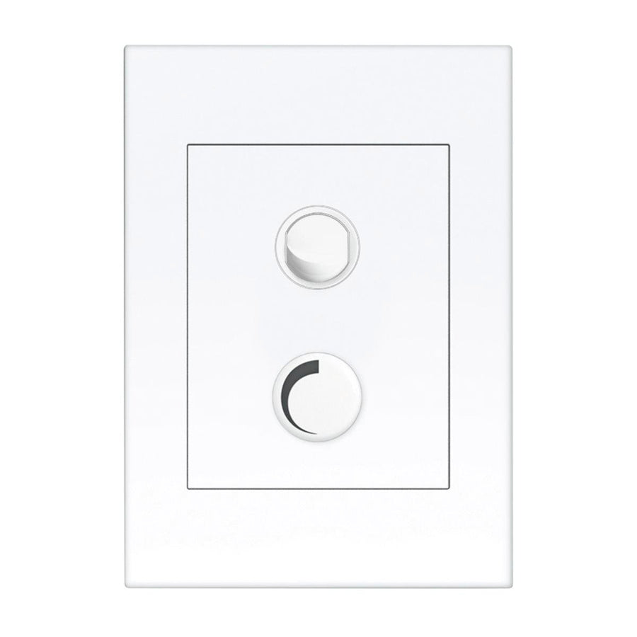 HPM Vivo 250W Trailing Edge Controller Dimmer - 250VA - White - Easy Grip - SuperSaverAU - view 1