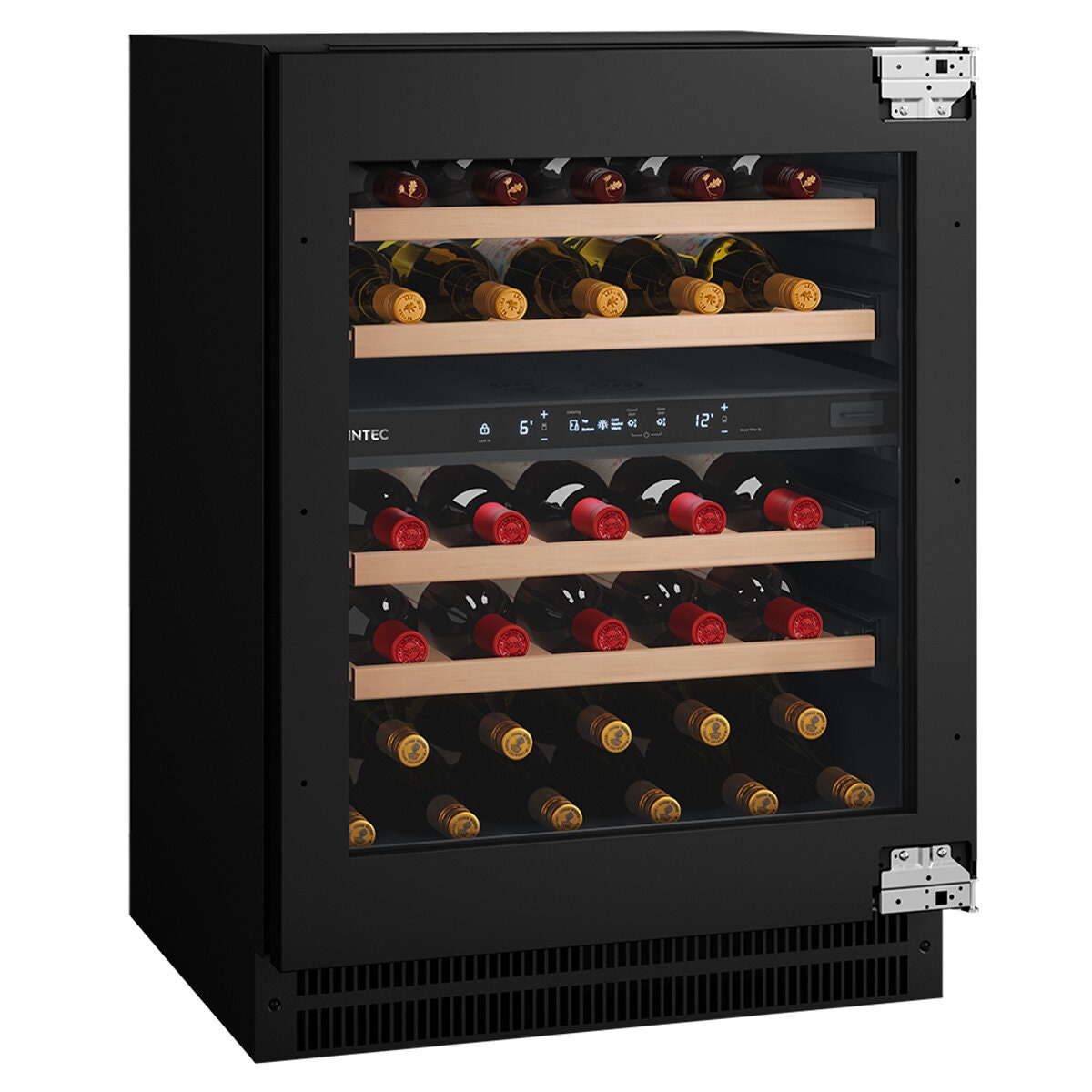 Vintec Integrated Dual Zone Wine Fridge - Customisable Panel Door, Quiet Inverter Compressor - VWD820SAP-X