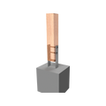Vuepro Post Support - 600 x 100mm - Stainless Steel - Cyclonic Use - SuperSaverAU - view 3