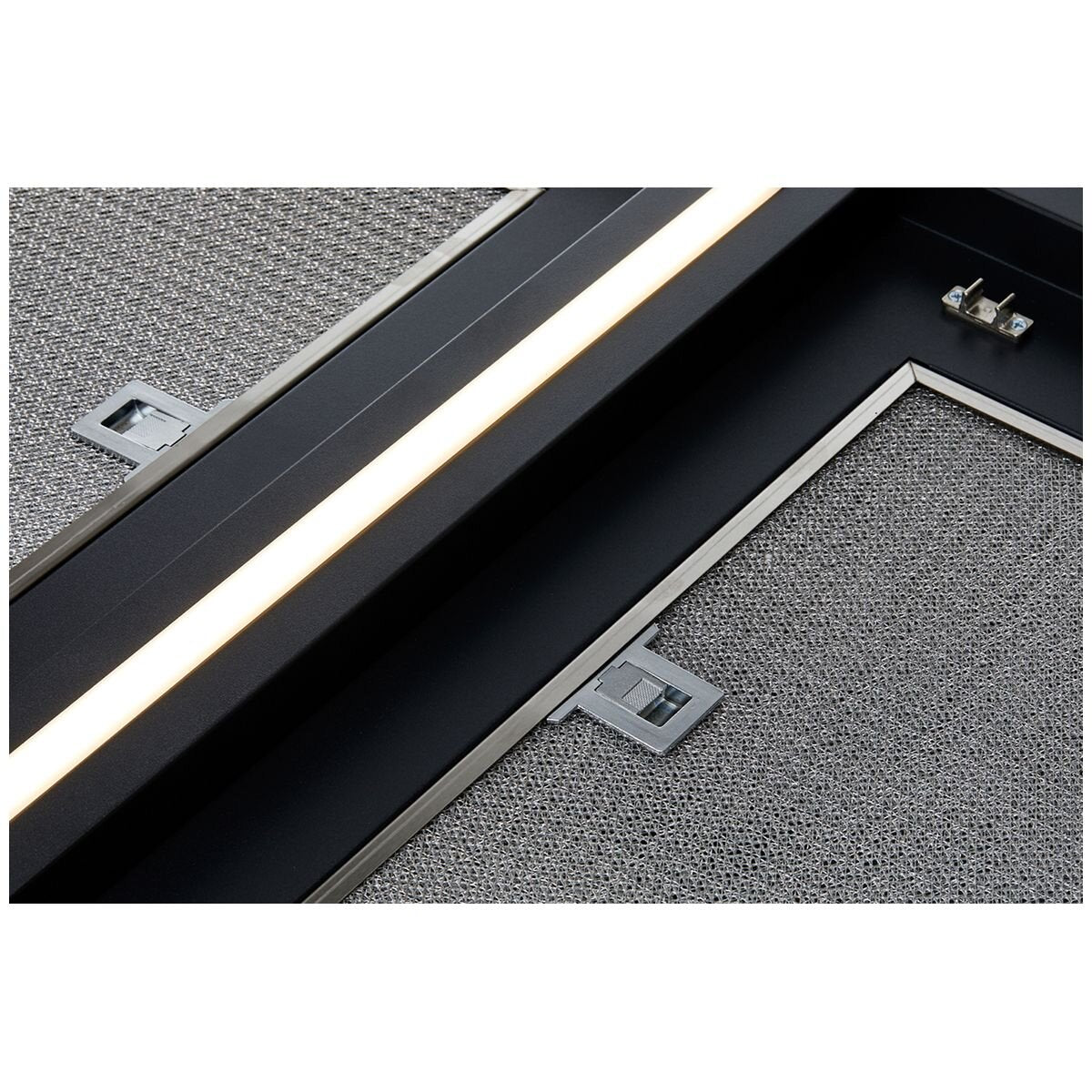 Schweigen 120cm Ceiling Cassette Rangehood - Matte Black, Twin External Motors, LED Light - SCC1200B-SP2PAK
