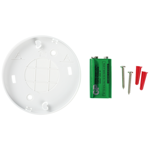Quell 9V Q501 Photoelectric Smoke Alarm 4 Pack