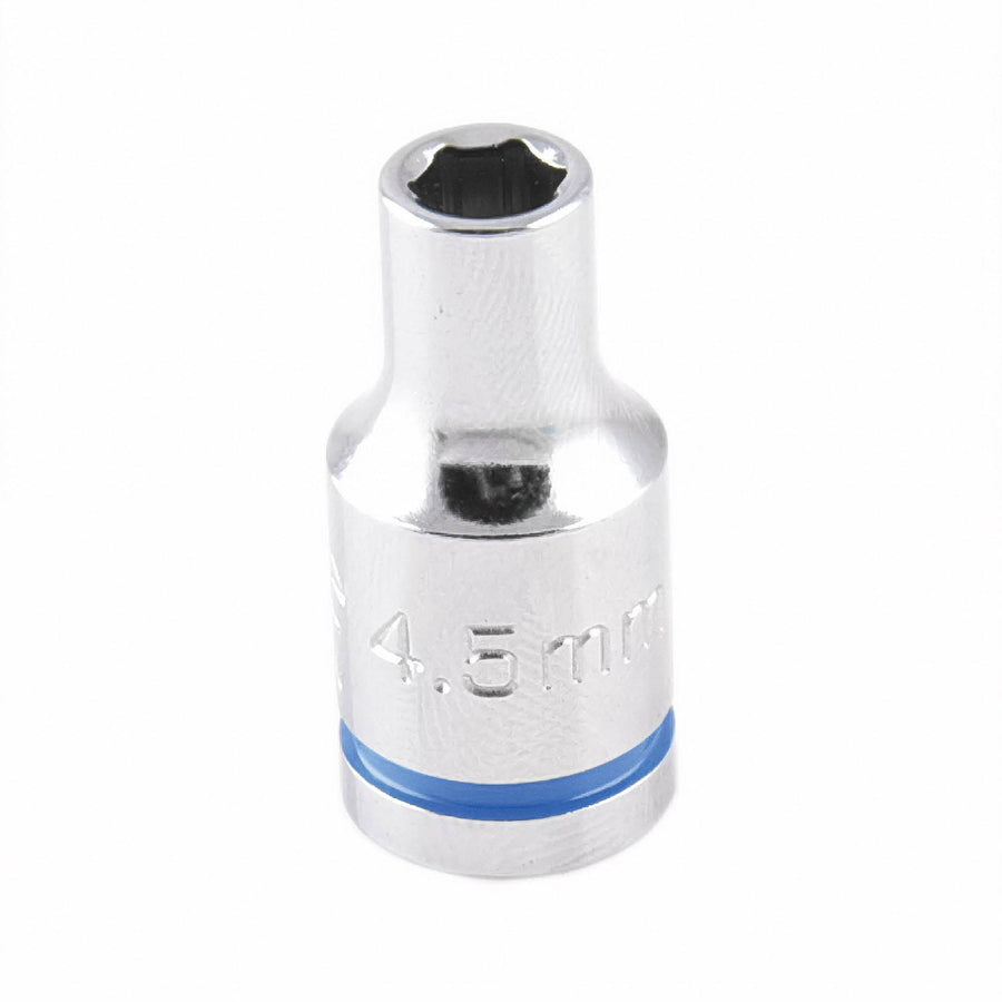 Kincrome 4.5mm 1/4" Drive Socket 6 Point Chrome Vanadium Steel