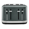 KitchenAid 4 Slice Toaster - Juniper Green, 7 Shade Settings, 4 Extra Wide Slots - 5KMT4109AJP