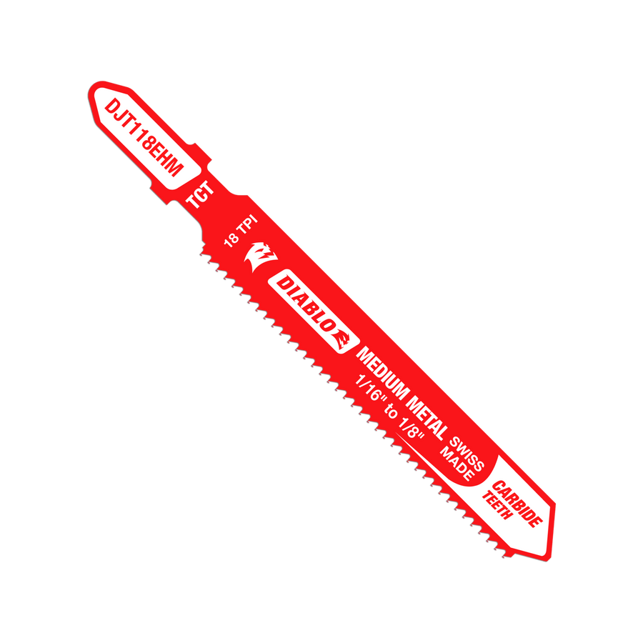 Diablo 83mm 24 TPI Carbide T-Shank Jig Saw Blade for Medium Metal