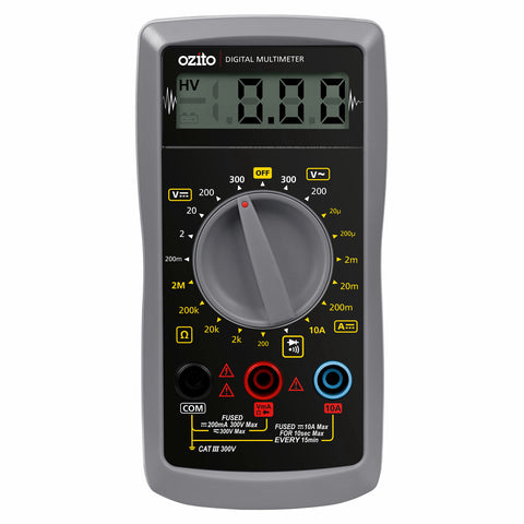 Ozito Digital Multimeter 300V 10A ODMM-300
