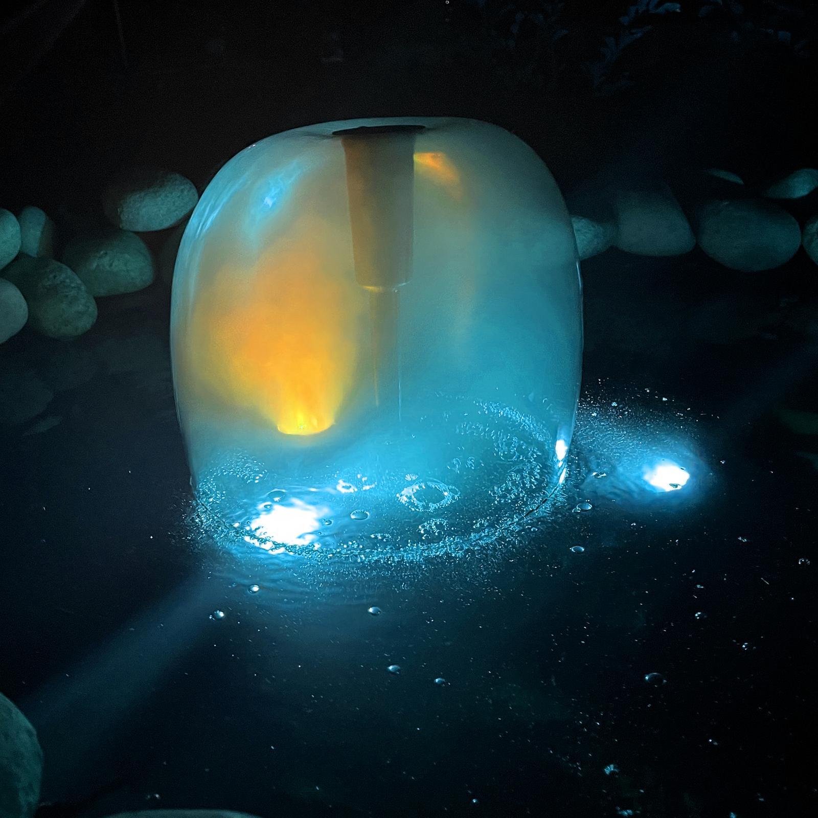 Aquapro Mist Maker with Multi-Coloured LED Light, Submersible Water Feature Mister