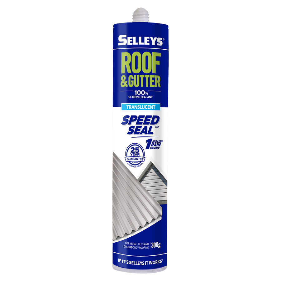Selleys Clear Roof and Gutter Silicone Sealant 300g - Waterproof - UV Resistant - SuperSaverAU - view 1